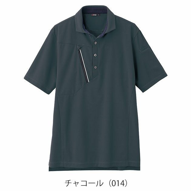 6L アイトス 春夏作業服 作業着 半袖ポロシャツ（男女兼用） AZ-50016