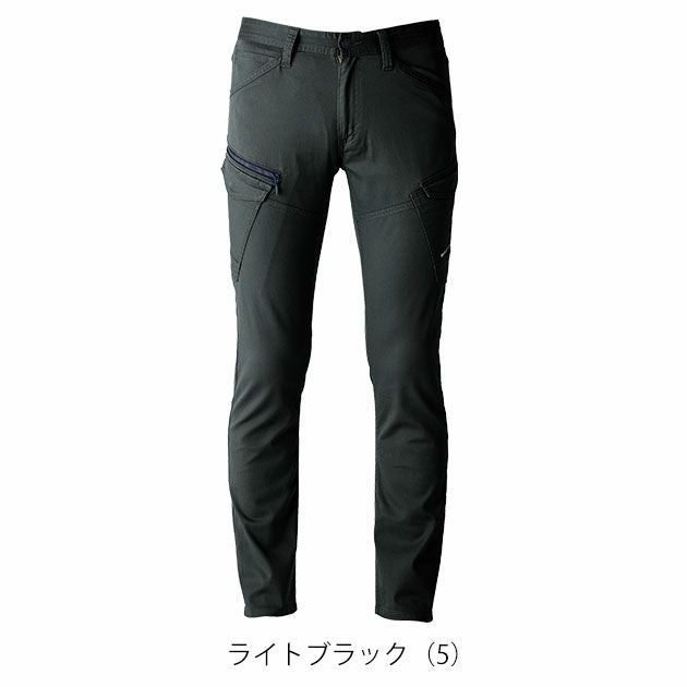 S～5L EVENRIVER イーブンリバー 春夏作業服 作業着 ソリッドストレッチライトファスナーカーゴ US1703