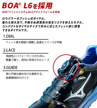 ミズノ 安全靴 オールマイティ LSII 52L BOA 2025年限定モデル F1GA2511