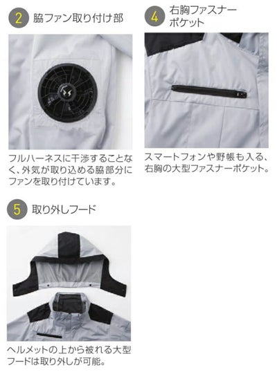 サンエス 空調作業服 作業着 チタン加工ベスト KF92502