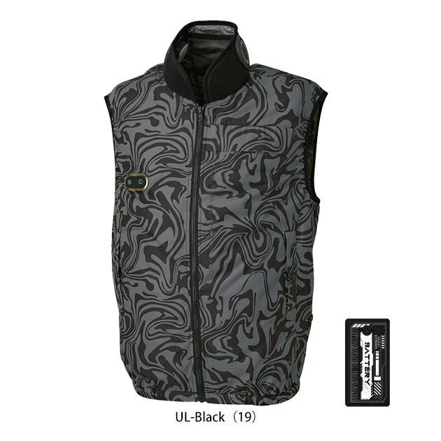 サンエス 空調作業服 作業着 ハイブリットクールベスト EF92592S