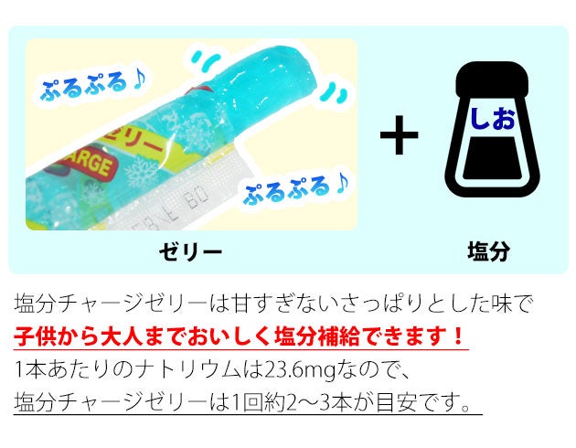 坂製菓 塩分チャージゼリー 4袋セット 塩ゼリー 夏対策商品 熱中症対策