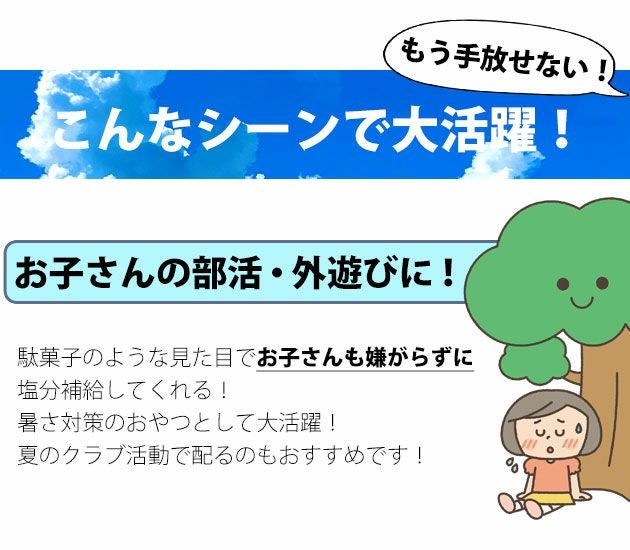 坂製菓 塩分チャージゼリー 4袋セット 塩ゼリー 夏対策商品 熱中症対策