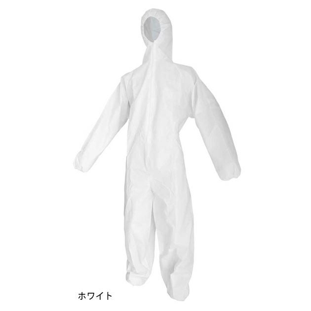 富士手袋工業 つなぎ服 作業着 不織布使い捨てベンリー続き服 1840