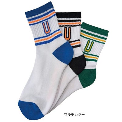 UNIVERSAL OVERALL ユニバーサルオーバーオール 靴下 クォーターソックス　3足組 UN-201