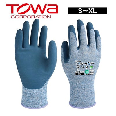 東和コーポレーション 手袋 天然ゴム背抜き手袋 MagneX 319