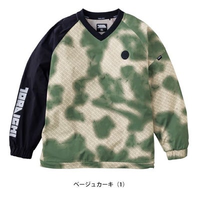 寅壱 5954-516 秋冬作業服 作業着 ホッケーシャツ(ベージュカーキ・カーキブルー)