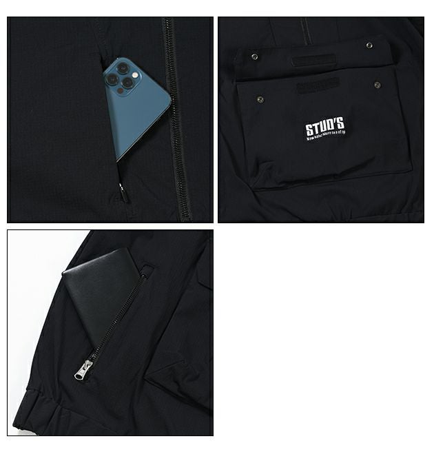 スタッズ STUD'S S7220 秋冬作業服 作業着 CORDURA(R)ストレッチハーフジップブルゾン