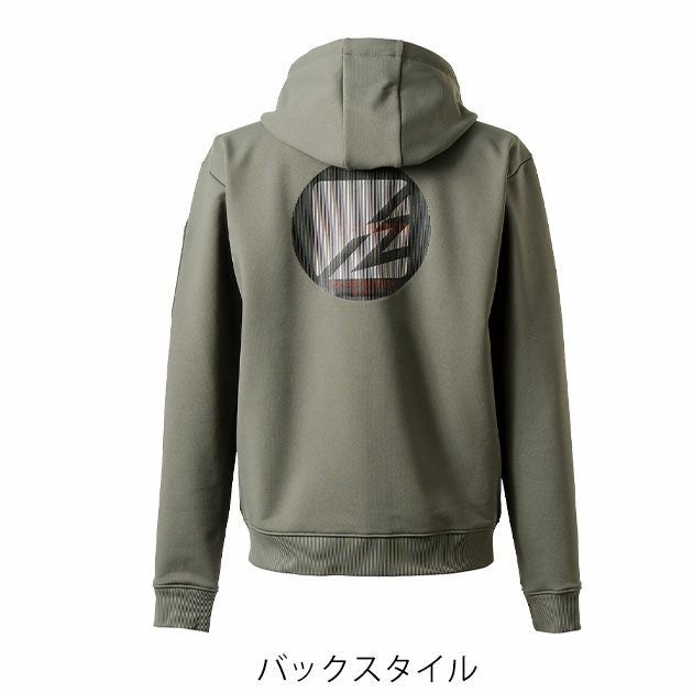 アイズフロンティア 8930 秋冬作業服 作業着 P.D.ストレッチスウェットフルジップフーディー