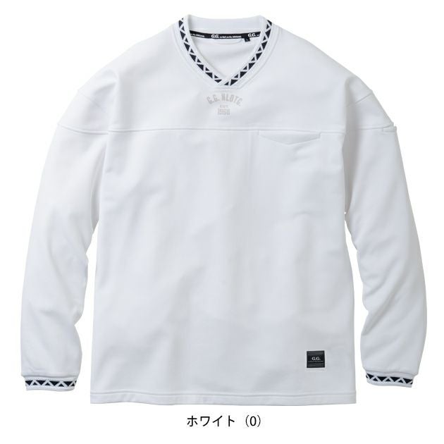 桑和 SOWA 8545-55 秋冬作業服 作業着 G.G. 長袖トレーナー（Vネック、胸ポケット有） S～4L