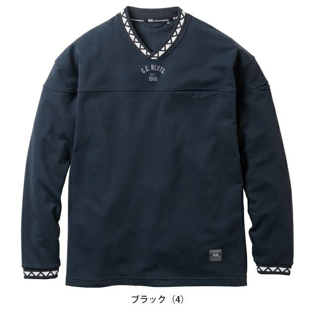 桑和 SOWA 8545-55 秋冬作業服 作業着 G.G. 長袖トレーナー（Vネック、胸ポケット有） S～4L