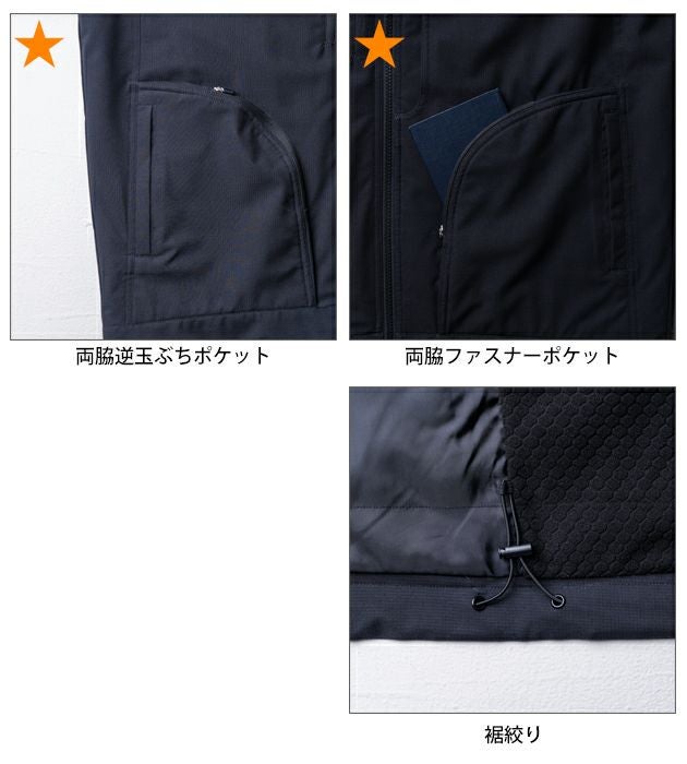 桑和 SOWA 7554-00 防寒作業服 防寒着 防寒ブルゾン（ストレッチ、防風、透湿） SS～3L