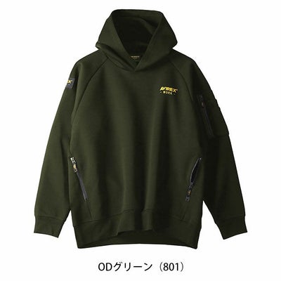 アヴィレックス AVIREX AV402 秋冬作業服 作業着 プルオーバーパーカー