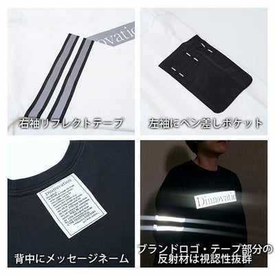 ディノベーション Dinnovation 23S001 通年作業服 作業着 ボックスロゴスウェットシャツ