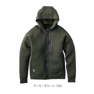 イーブンリバー EVENRIVER TR208 秋冬作業服 作業着 ダブルニットフーディ