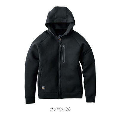 イーブンリバー EVENRIVER TR208 秋冬作業服 作業着 ダブルニットフーディ