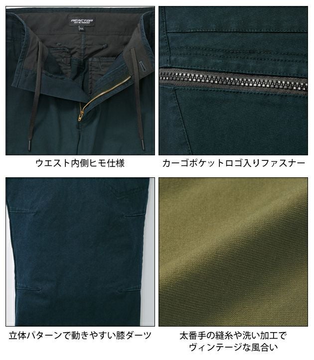 サンエス RE22525 秋冬作業服 作業着 カーゴパンツ