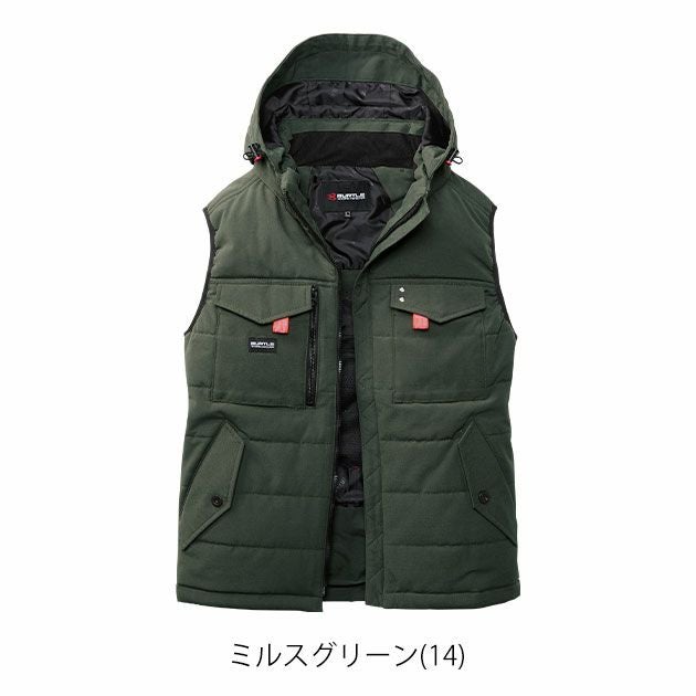 バートル BURTLE 5054 防寒作業服 防寒着 防寒ベスト 2025年新作（ユニセックス） XXL