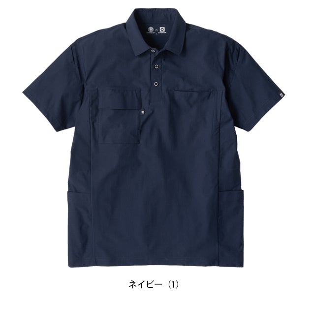 コーコス CO-COS AG-3187 春夏作業服 作業着 ファントムドッツ 冷感DRYサイドポケット 半袖ポロシャツ 4L～6L