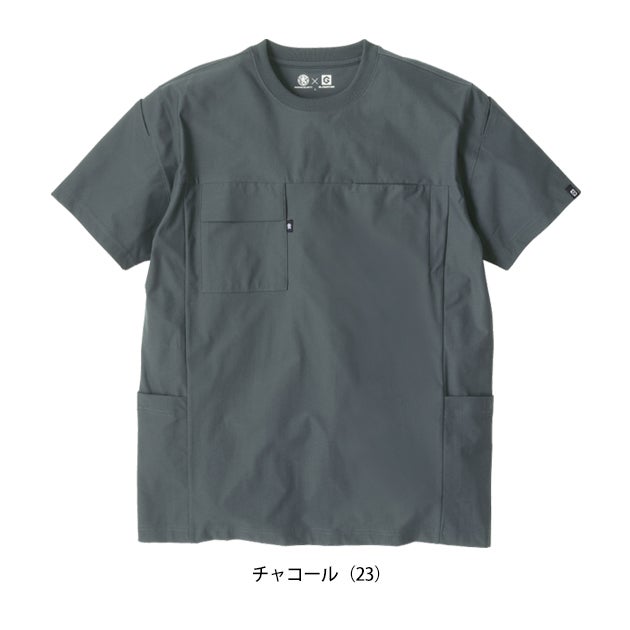 コーコス CO-COS AG-3177 春夏作業服 作業着 ファントムドッツ 冷感DRYサイドポケット 半袖Tシャツ 4L～6L