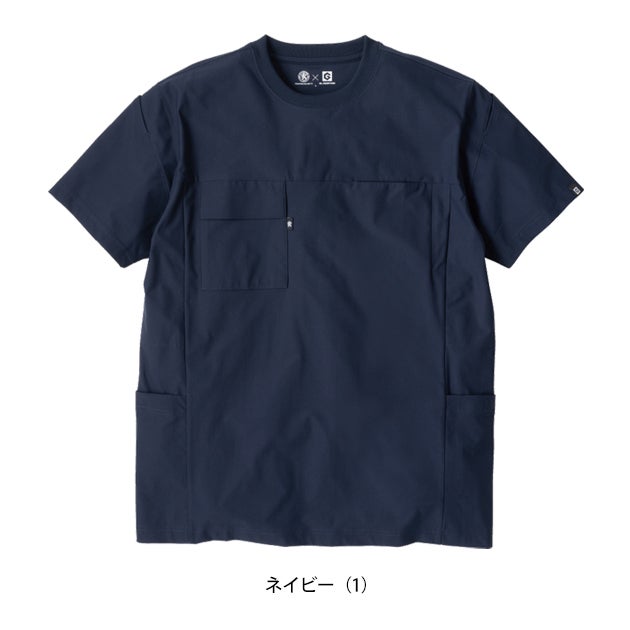 コーコス CO-COS AG-3177 春夏作業服 作業着 ファントムドッツ 冷感DRYサイドポケット 半袖Tシャツ 4L～6L