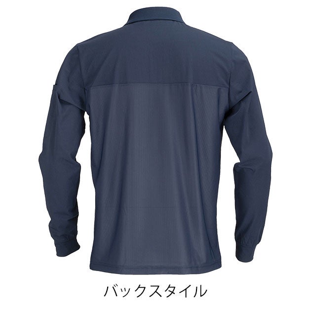 カジメイク 8760 春夏作業服 作業着 KELTRAS AIR FEEL TECH 長袖ポロシャツ