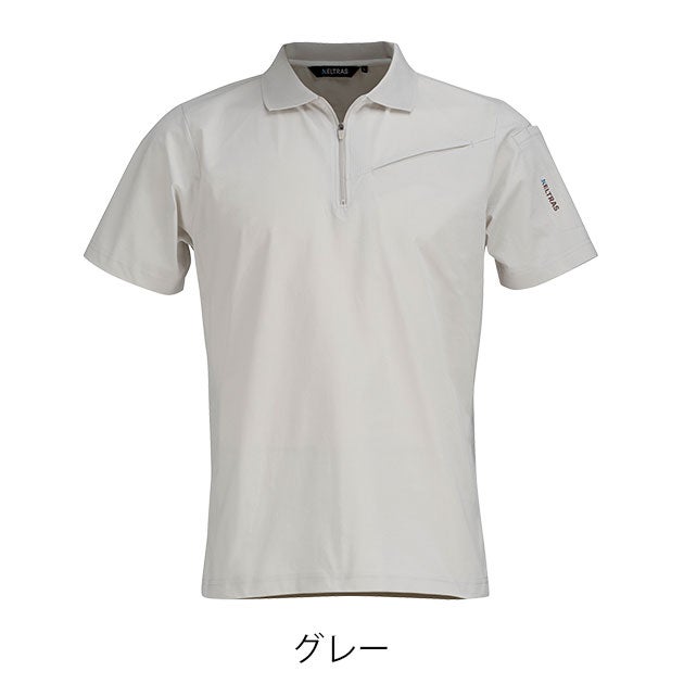カジメイク 8761 春夏作業服 作業着 KELTRAS AIR FEEL TECH 半袖ジップアップ