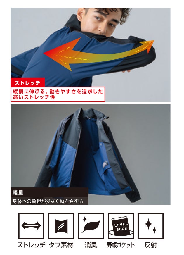 桑和 SOWA 0642-10 秋冬作業服 作業着 長袖ブルゾン 4L
