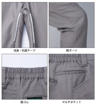 自重堂 11202 秋冬作業服 作業着 エコ製品制電ストレッチノータックカーゴパンツ 4L～5L