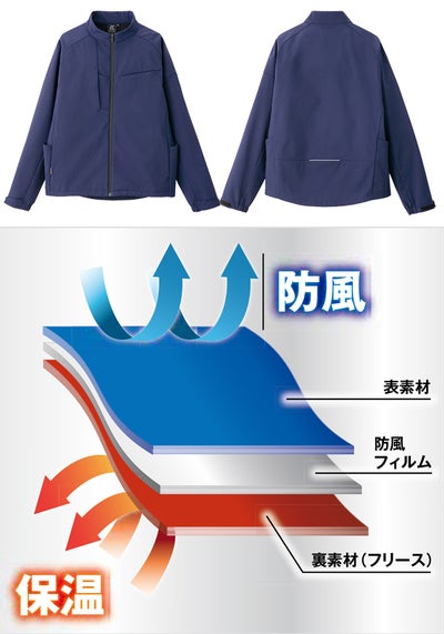 アイトス AITOZ AZ-10319 防寒作業服 作業着 裏フリース防寒ジャケット（男女兼用） 6L